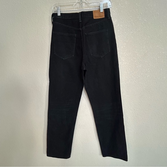 Aritzia Denim Forum The Bonet High Rise Loose Distressed Jeans Women’s 25 Black - Picture 3 of 12